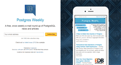 Desktop Screenshot of postgresweekly.com
