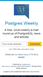 Mobile Screenshot of postgresweekly.com